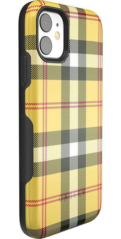 As if! | Yellow Plaid iPhone Case iPhone Case get.casely 