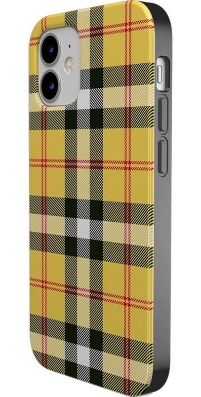 As if! | Yellow Plaid iPhone Case iPhone Case get.casely 