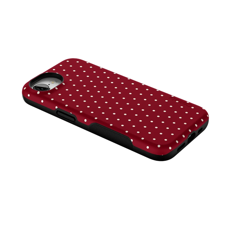 On the Dot | Maroon Polka Dot Case