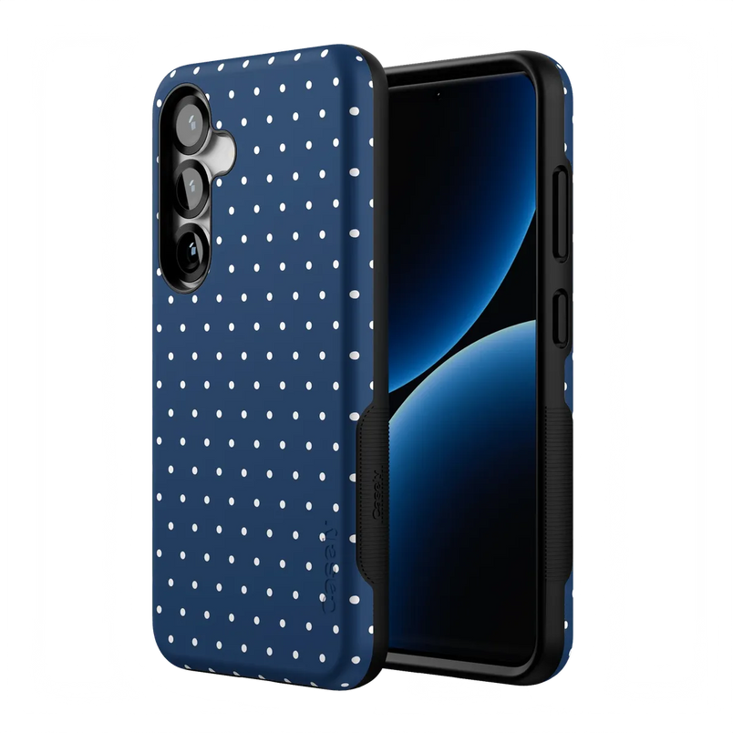 On the Dot | Navy Polka Dot Case