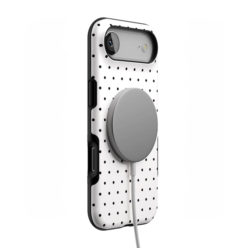 On the Dot | White Polka Dot Case