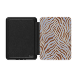 Untamed | Brown & Blue Zebra Kindle Case