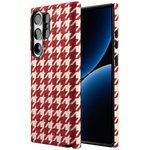 Scarlet Stitch | Red Houndstooth Case