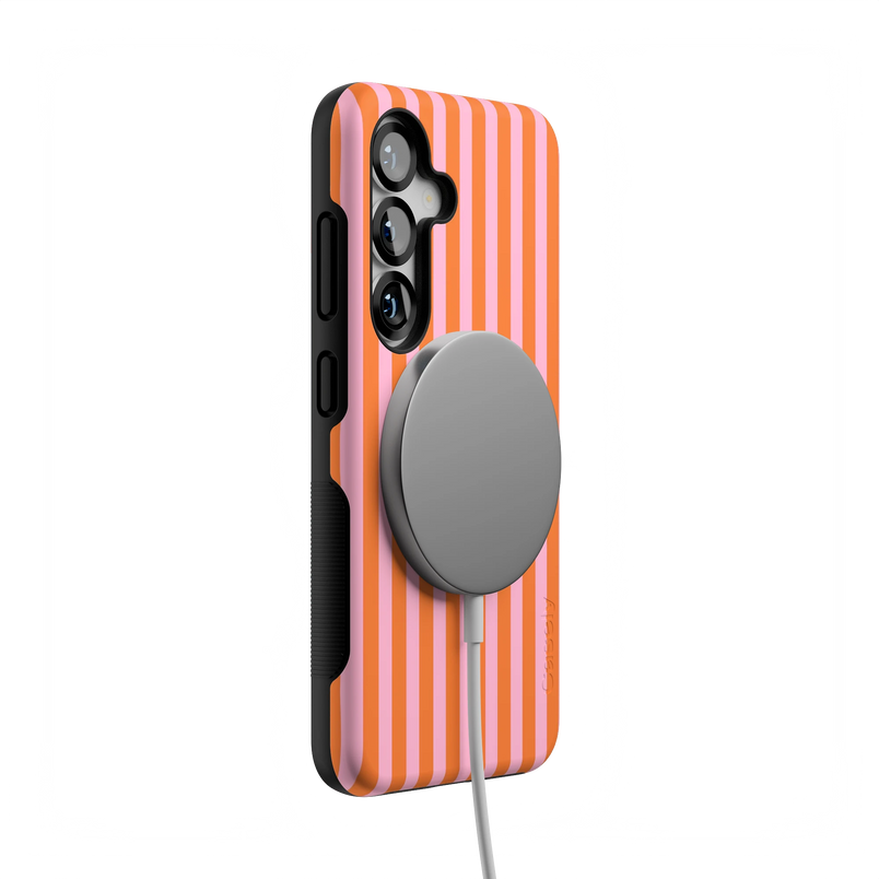 Perfect Stripes | Orange & Pink Stripes Case