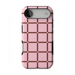 Uptown Gridlock | Pink Checkerboard Case
