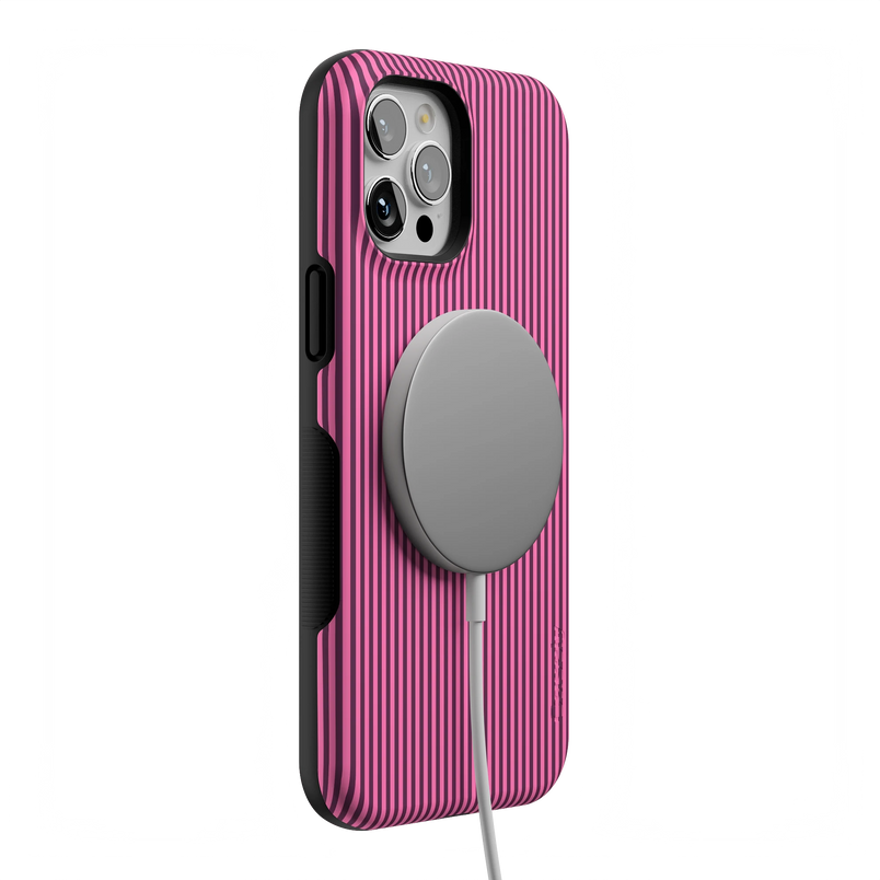 Stripes and the City | Pink & Purple Pinstripe Case