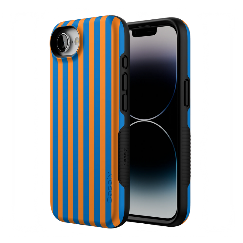 Go New York | Blue & Orange Stripes Case