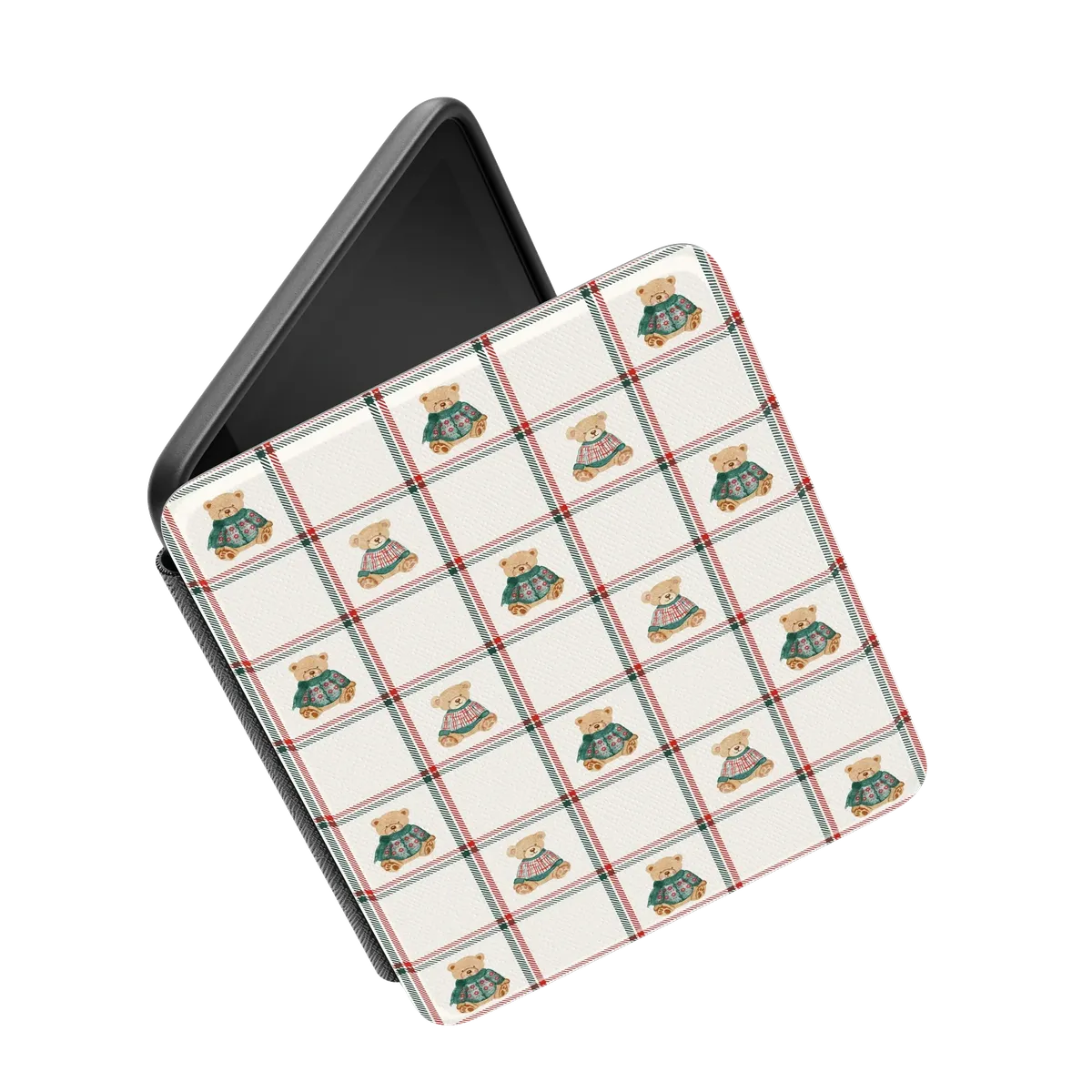 Bear Hugs Teddy Squares Kindle Case - Thumbnail 2