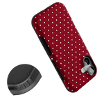 On the Dot | Maroon Polka Dot Case