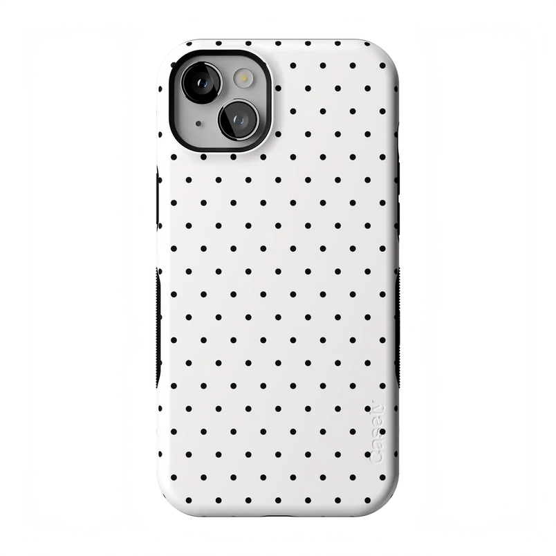 On the Dot | White Polka Dot Case