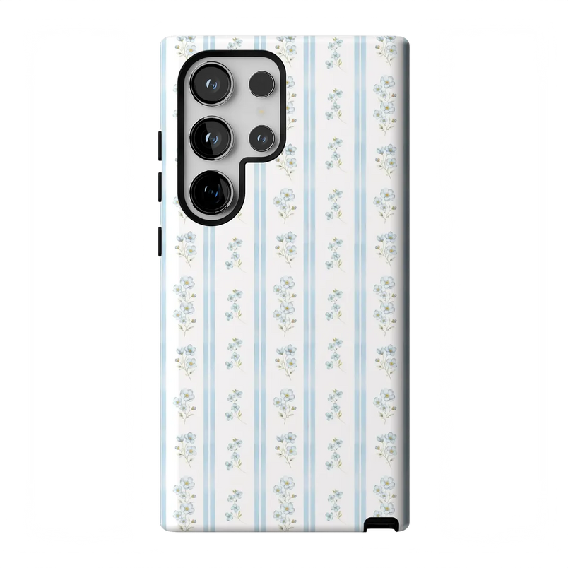 Cottage Stripe | Blue Floral Case
