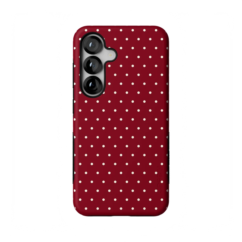 On the Dot | Maroon Polka Dot Case