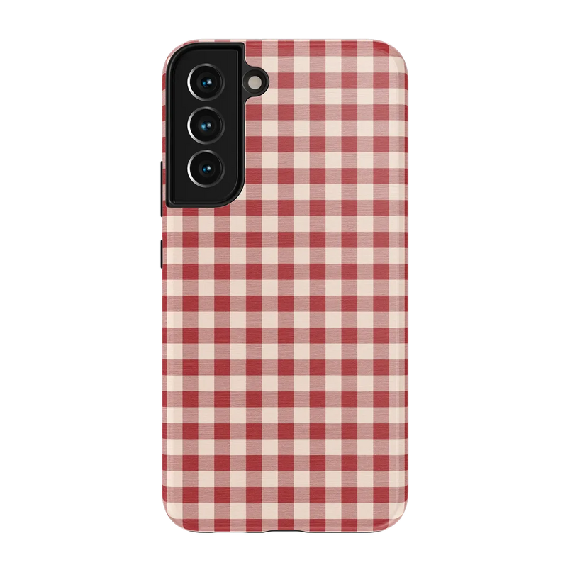 Sweet Jam | Red Gingham Case - Galaxy S22 Plus