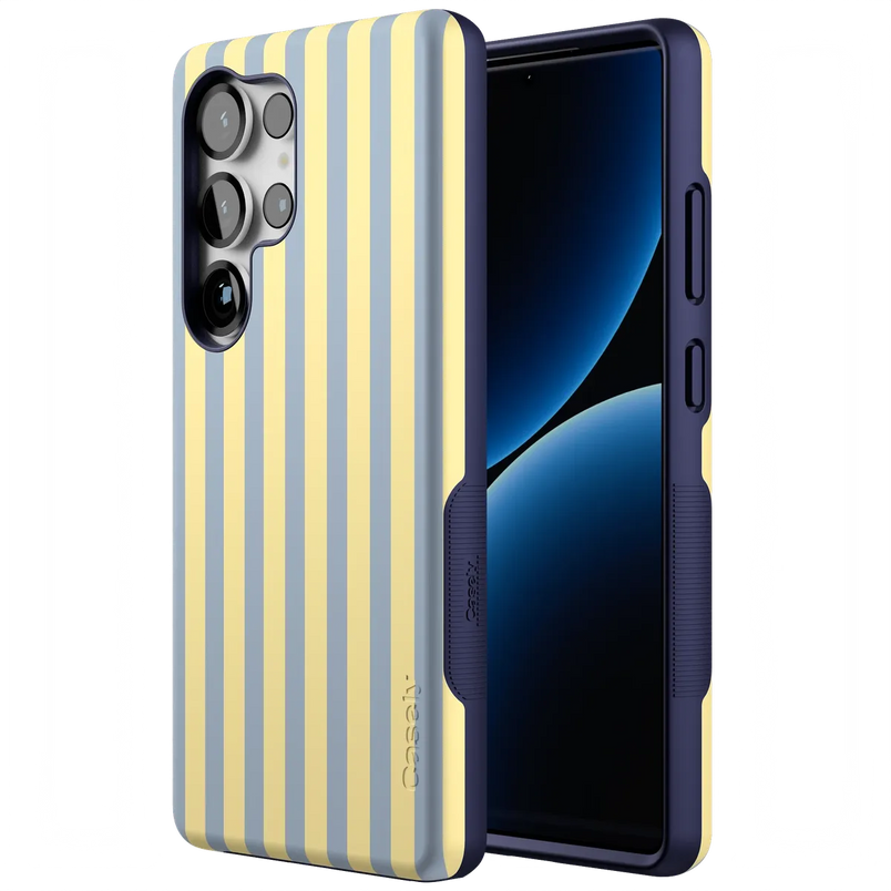 Coastline Stripes | Blue & Yellow Case