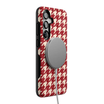 Scarlet Stitch | Red Houndstooth Case
