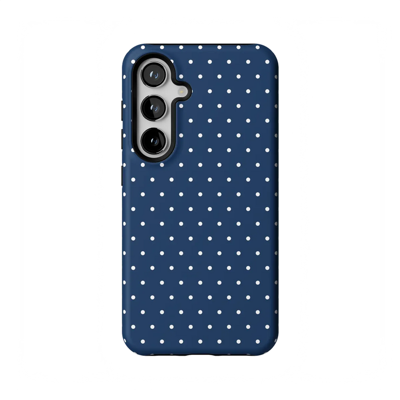 On the Dot | Navy Polka Dot Case