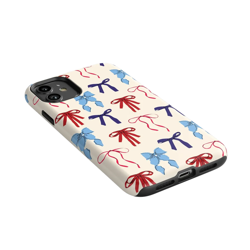 American Girlie | Red White & Blue Bows Case