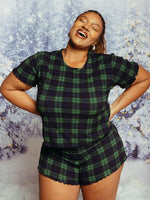 Bamboo Lounge Lover Mini Shorts Pajama Bottom Kitty and Vibe 