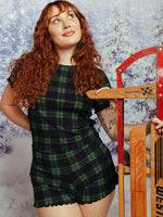 Bamboo Lounge Lover Mini Shorts Pajama Bottom Kitty and Vibe 