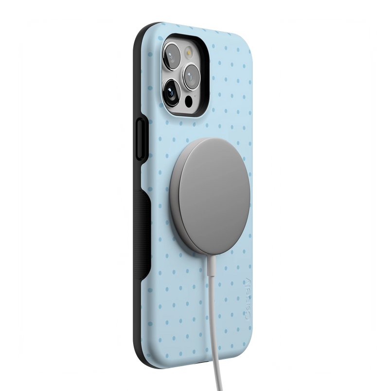 On the Dot | Blue Monochrome Polka Dot Case