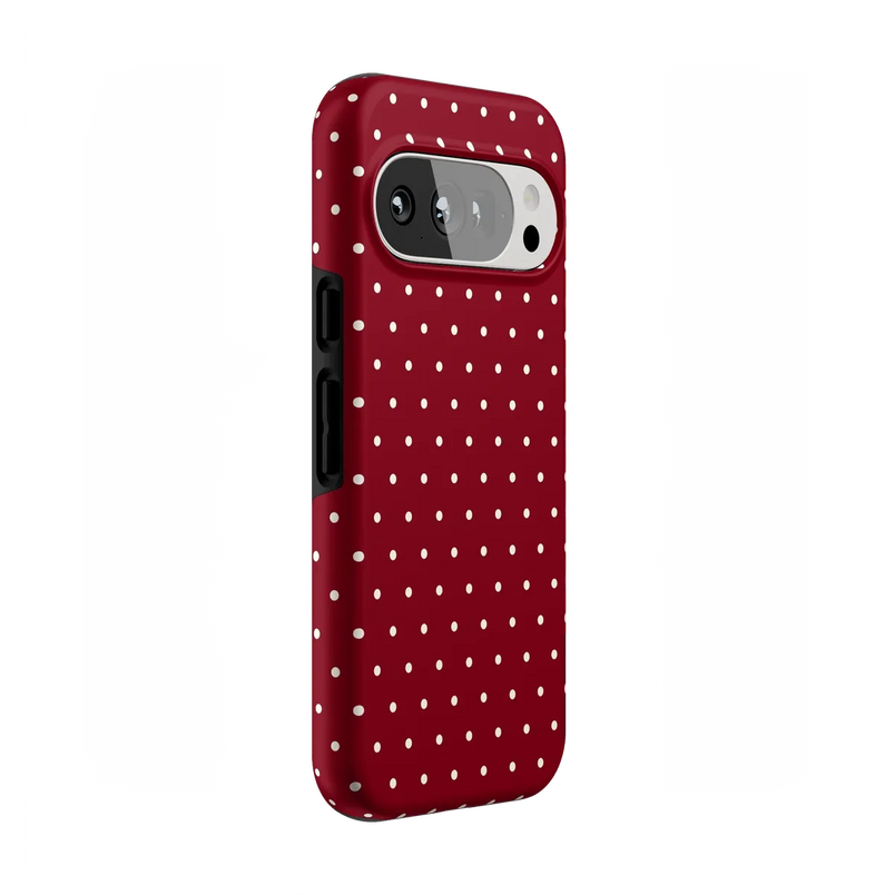 On the Dot | Maroon Polka Dot Case