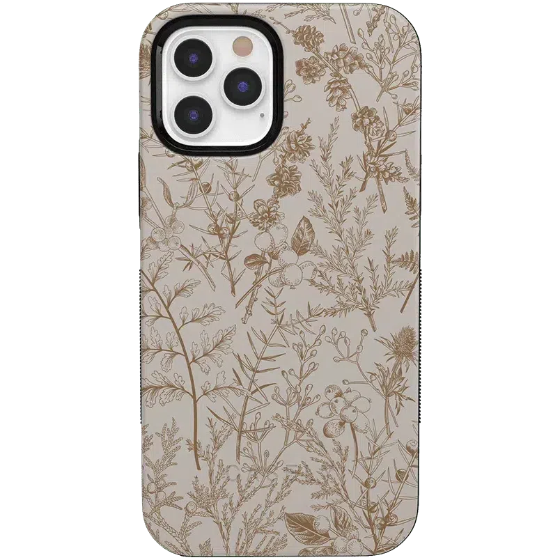Beige Garden | Neutral Floral Case iPhone Case get.casely 