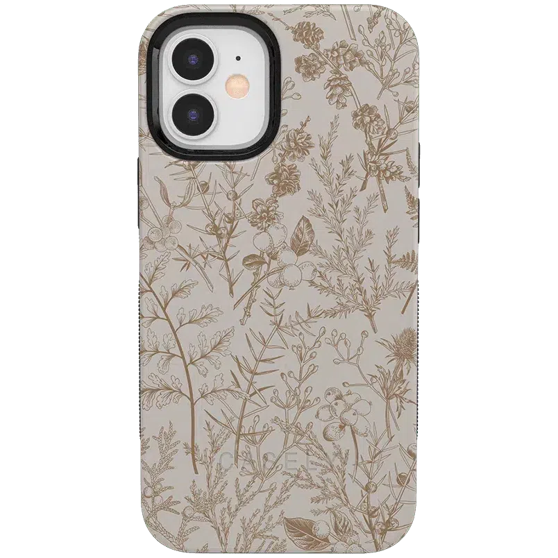 Beige Garden | Neutral Floral Case iPhone Case get.casely Bold + MagSafe® iPhone 12 Pro