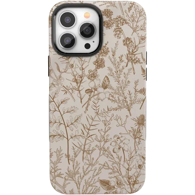 Beige Garden | Neutral Floral Case iPhone Case get.casely Bold + MagSafe® iPhone 13 Pro Max