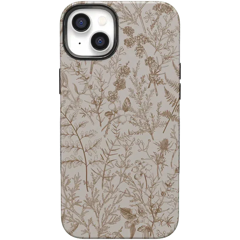 Beige Garden | Neutral Floral Case iPhone Case get.casely Bold + MagSafe® iPhone 14 Plus