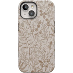 Beige Garden | Neutral Floral Case iPhone Case get.casely Bold + MagSafe® iPhone 15 Plus