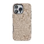 Beige Garden | Neutral Floral Case iPhone Case get.casely Bold + MagSafe® iPhone 16 Pro Max 