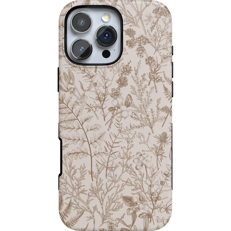 Beige Garden | Neutral Floral Case iPhone Case get.casely Bold + MagSafe® iPhone 16 Pro Max