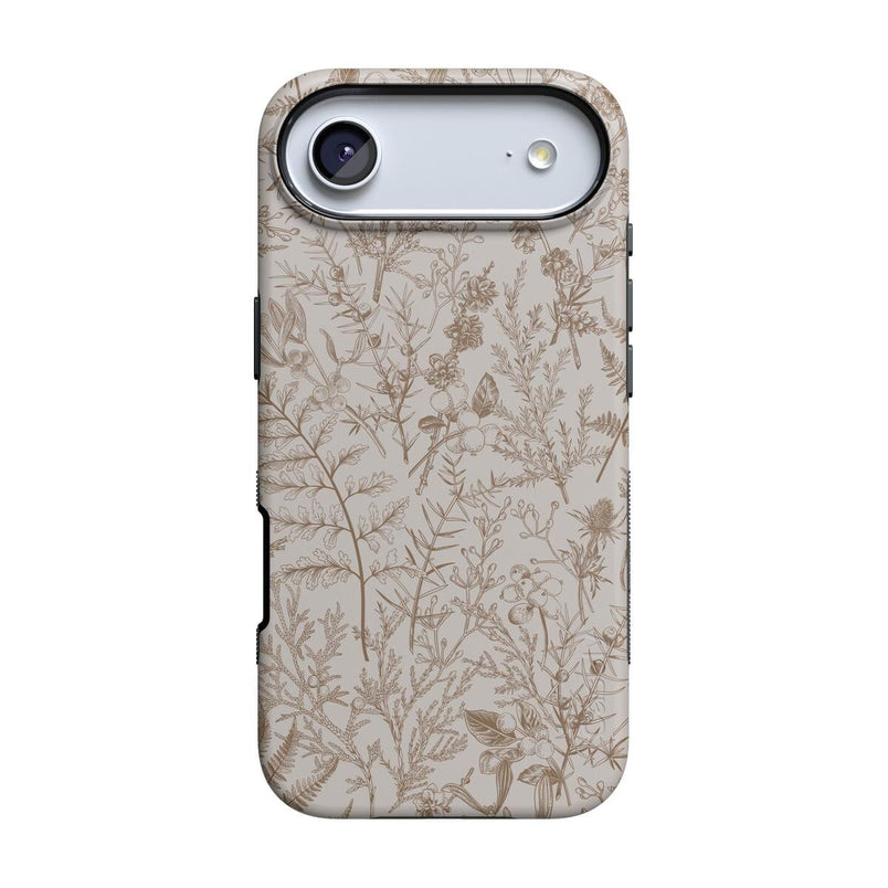 Beige Garden | Neutral Floral Case iPhone Case get.casely Bold + MagSafe® iPhone 17 Air 