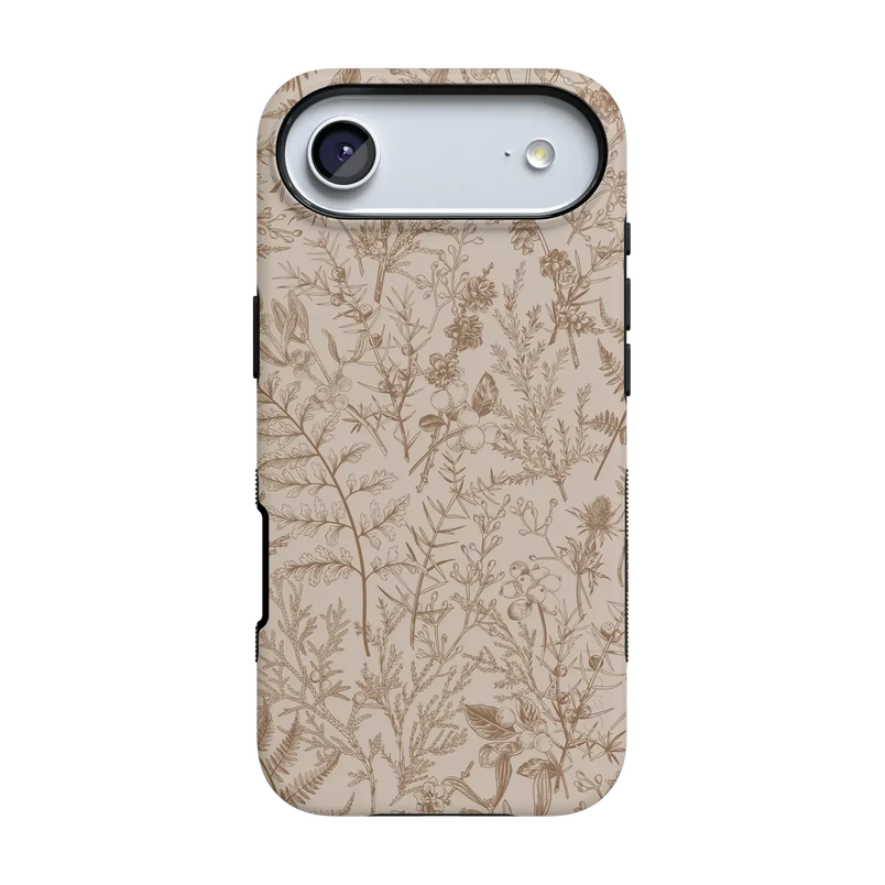 Beige Garden | Neutral Floral Case iPhone Case get.casely Bold + MagSafe® iPhone 17 Air 