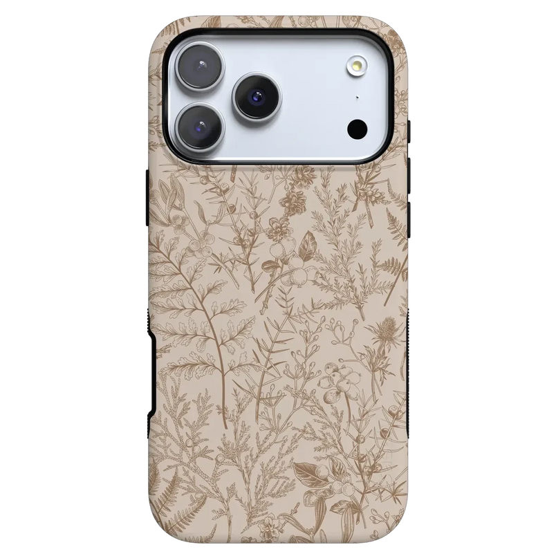 Beige Garden | Neutral Floral Case iPhone Case get.casely Bold + MagSafe® iPhone 17 Pro Max 