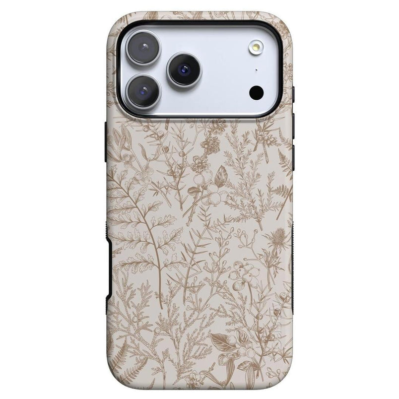 Beige Garden | Neutral Floral Case iPhone Case get.casely Bold + MagSafe® iPhone 17 Pro Max 
