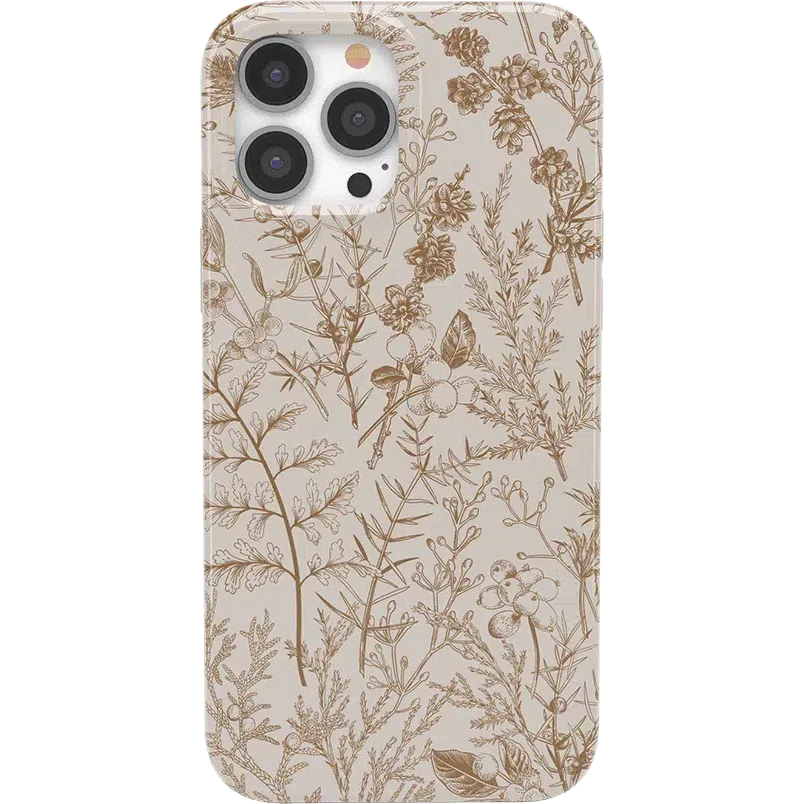 Beige Garden | Neutral Floral Case iPhone Case get.casely Classic + MagSafe® iPhone 13 Pro Max
