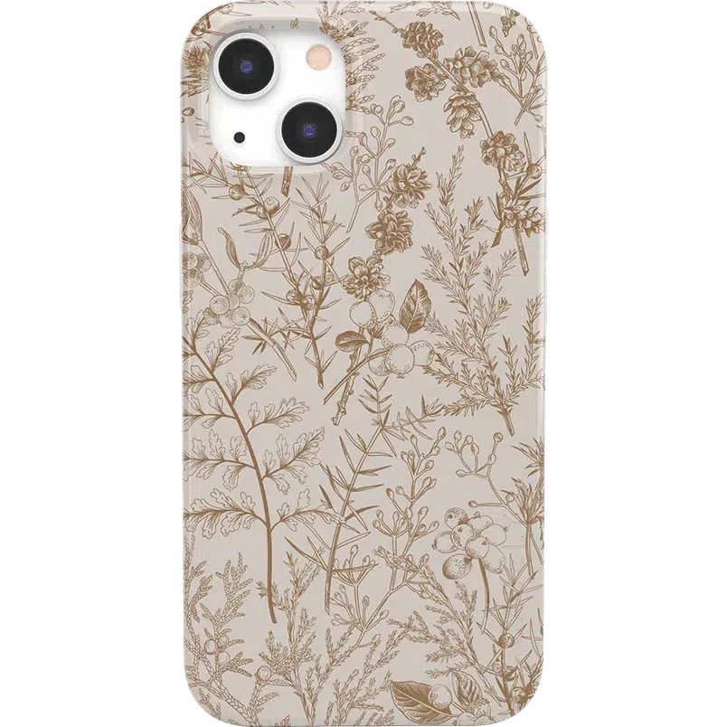 Beige Garden | Neutral Floral Case iPhone Case get.casely Classic + MagSafe® iPhone 13