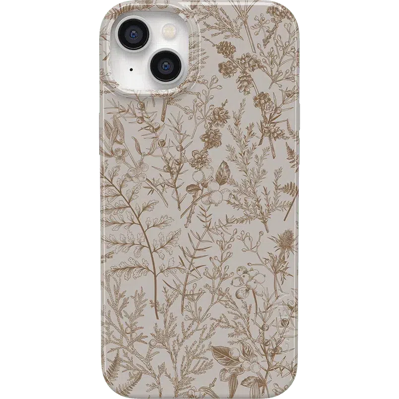 Beige Garden | Neutral Floral Case iPhone Case get.casely Classic + MagSafe® iPhone 14