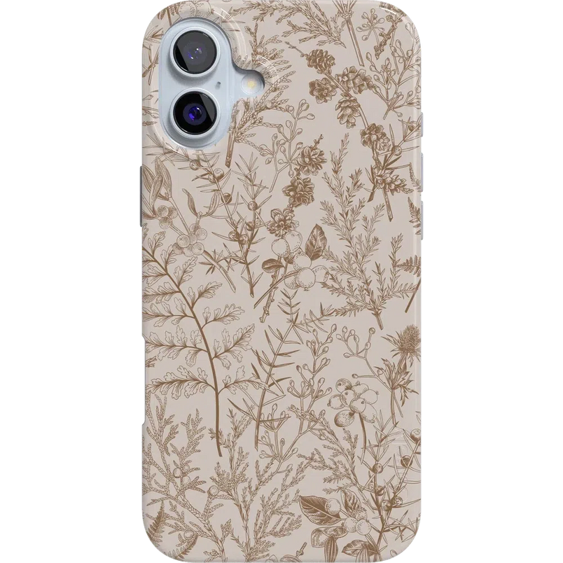 Beige Garden | Neutral Floral Case iPhone Case get.casely Classic + MagSafe® iPhone 16 Plus