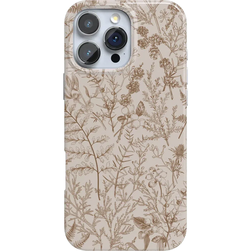 Beige Garden | Neutral Floral Case iPhone Case get.casely Classic + MagSafe® iPhone 16 Pro Max