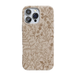 Beige Garden | Neutral Floral Case iPhone Case get.casely Classic + MagSafe® iPhone 16 Pro Max 