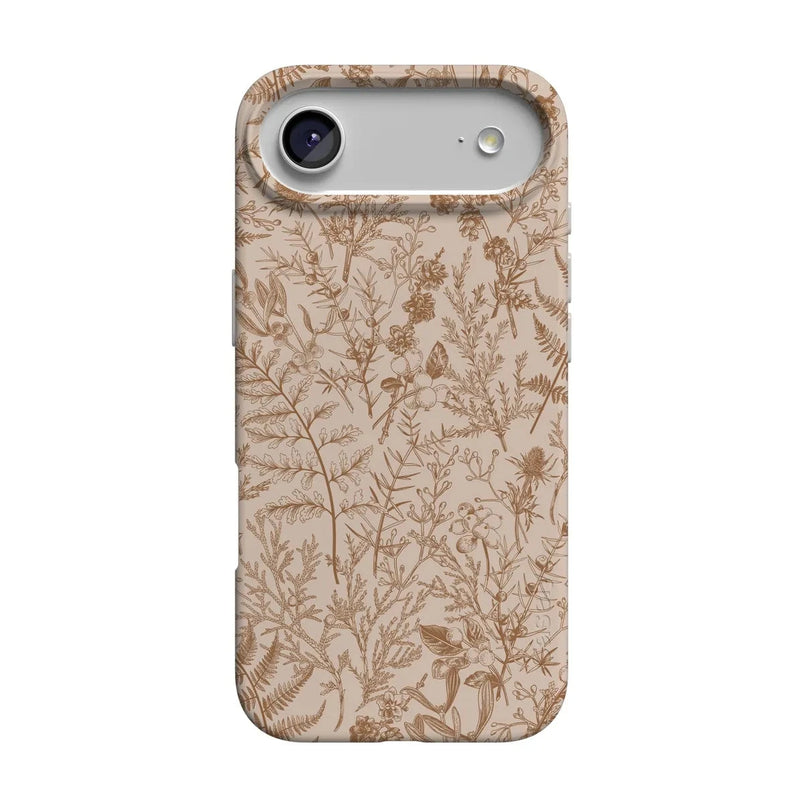 Beige Garden | Neutral Floral Case iPhone Case get.casely Classic + MagSafe® iPhone 17 Air 