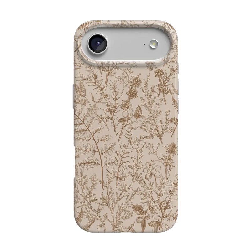 Beige Garden | Neutral Floral Case iPhone Case get.casely Classic + MagSafe® iPhone 17 Air 