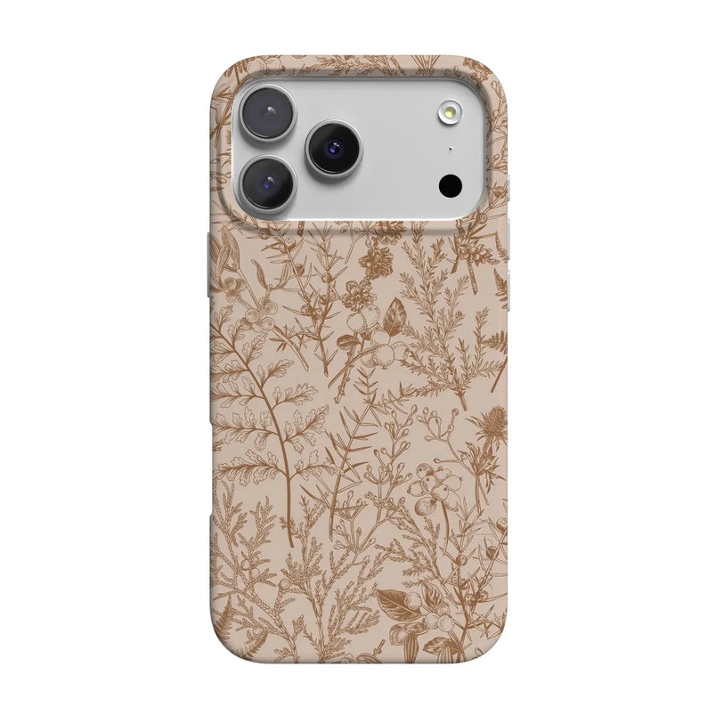 Beige Garden | Neutral Floral Case iPhone Case get.casely Classic + MagSafe® iPhone 17 Pro Max 