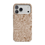 Beige Garden | Neutral Floral Case iPhone Case get.casely Classic + MagSafe® iPhone 17 Pro Max 
