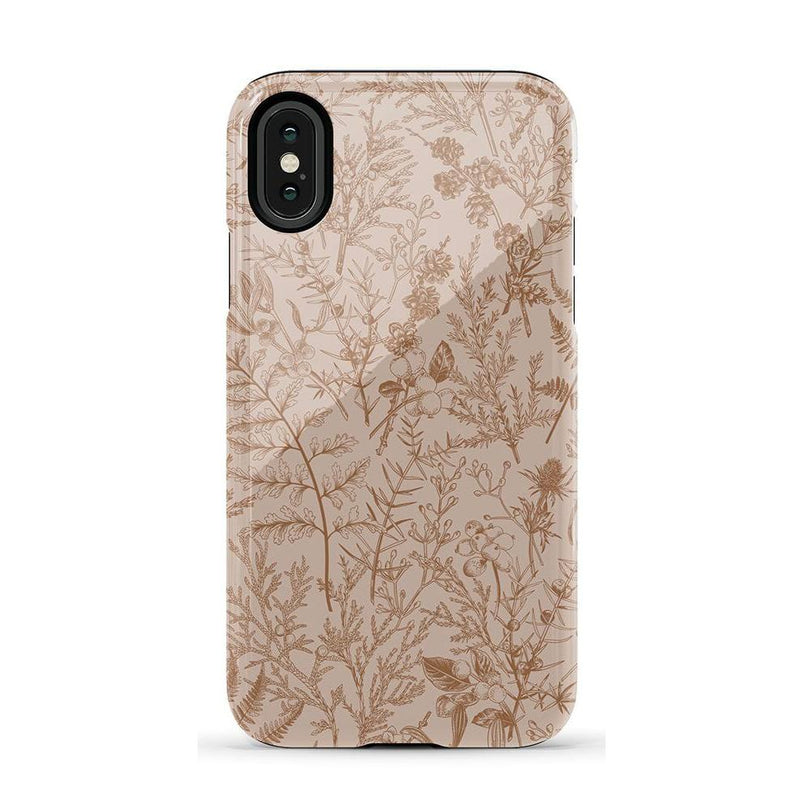 Beige Garden | Neutral Floral Case iPhone Case get.casely Essential iPhone X / XS 