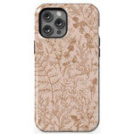 Beige Garden | Neutral Floral Case iPhone Case get.casely Essential + MagSafe® iPhone 12 Pro Max