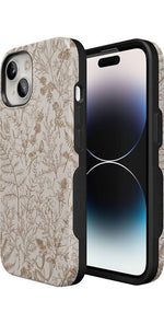 Beige Garden | Neutral Floral Case iPhone Case get.casely 