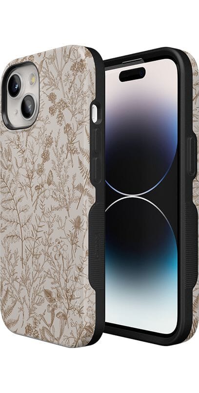 Beige Garden | Neutral Floral Case iPhone Case get.casely 